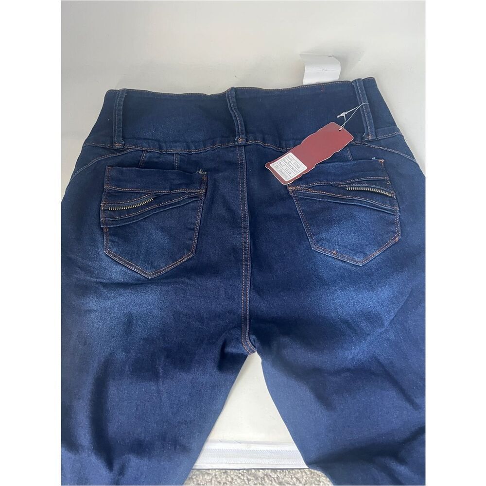 10 for $20 New With Tags High-Rise Distressed Skinny Jeans | Dark Wash | - Picture 6 of 13